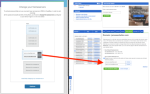 Cloudflare DNS Change