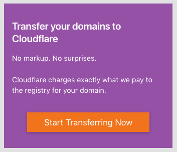 Cloudflare Domain Registrar